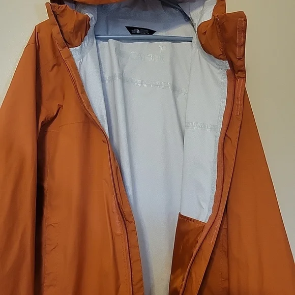 The North Face Windbreaker Adult XXL Dark Orange Full Zip Dry Vent Jacket Pocket - Picture 9 of 15